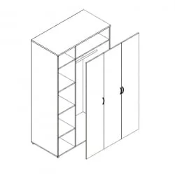 Шкаф Проспект Р.Ш-9 вишня