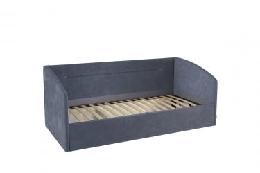 Односпальная кровать с подъемным механизмом Альба (Софа) КМ.S-16 топаз (велюр)