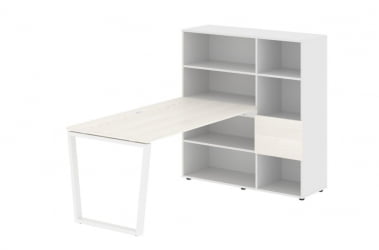 Рабочая станция EDIS EVRST 1215 Ясень Траун Белый Белый