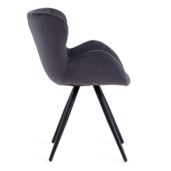 Кресло BOEING ( mod. 9120) металл/вельвет, 42x58x84.5x47см, серый (HLR 21)/черный