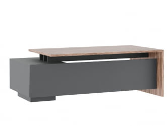 Стол письменный на опорной тумбе DALI DLI37210032 Орех Антрацит