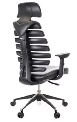 Эргономичное кресло Ergo Black экокожа Черный