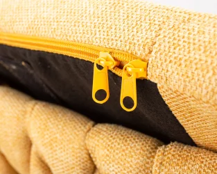 Стул барный DOBRIN LEON Желтая ткань LAR 275-8