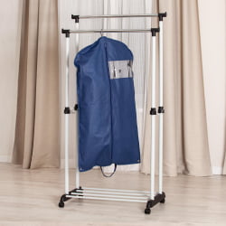 Вешалка JET металл, пластик, 86*44*166 см, черный/светло-серый/хром