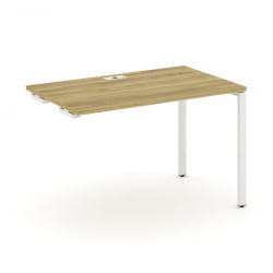 Стол приставка к опорным тумбам/шкафам CОНCЕПТ CН.ОСПР-002 Дуб Винченцо Белый / CONCEPT CN.OSPR-002