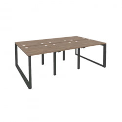 Рабочая станция на О-образном м/к ОНИКС О.МО-Д.РС-6.0.7 Дуб Аризона/Антрацит / ONIX O.MO-D.RS-6.0.7