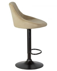 Стул барный DOBRIN LOGAN BLACK (мокко велюр (MJ9-9)) 2 шт