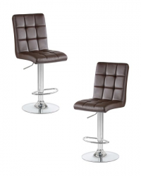 Стул барный DOBRIN KRUGER (коричневый) 2 шт