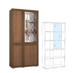 Сервант Ливорно ЛШ-6  Орех Донской