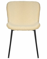 Стул обеденный DOBRIN MILO (черные ножки, кремовый букле (UF992-02))