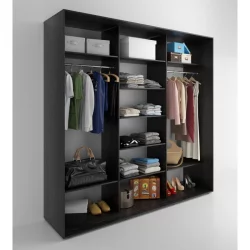 Шкаф-купе 3-х дверный Акцент-Дуэт КЛ 1500х600 Венге