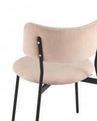 Стул Амелия велюр бежевый