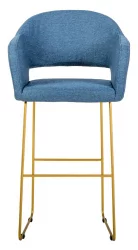 Стул полубарный Oscar (ПБ) БлюАрт/ЛинкЗолот