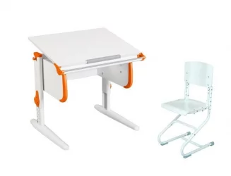 Стол-трансформер Parta 1/75 + Stul Белый Оранжевый