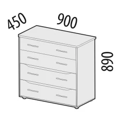 Тумбочка для детской Мегаполис 55.09 Сосна Астрид