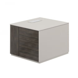 Тумба опорная 800 левая Atlas NZ-0222.GS.BT.L Серый камень Бренсон Трюфель