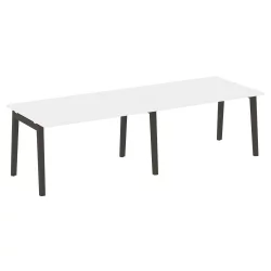 Стол переговорный (2 столешницы) ОНИКС ВООД ОВ.ПРГ-2.3 Белый Бриллиант/Темный / ONIX WOOD OW.PRG-2.3