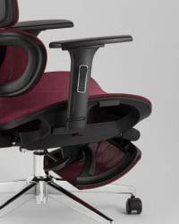 Кресло офисное ТопЧаирс Нимбус бордовый / TopChairs Nimbus