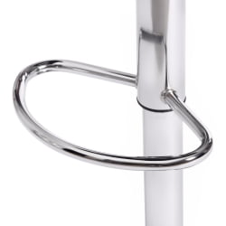 Стул барный AVIONIC (mod. KY712A) металл/экокожа, 45*53*86-107 см, белый/хром