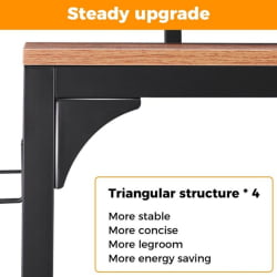 Геймерский стол EUREKA ZX-SS120B-RBB Brown