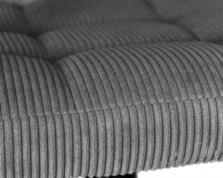 Стул барный DOBRIN KRUGER ARM BLACK (серый вельвет (LAR-E2041-25))