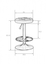 Табурет барный DOBRIN BRUNO (пудрово-розовый велюр (MJ9-32)) 2 шт