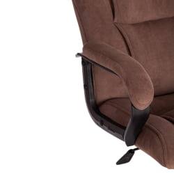 Кресло БЕРГАМО хром (22) флок , коричневый, 6 / BERGAMO