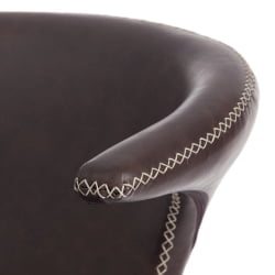 Стул FLAIR (mod. 9020) / 1 шт. в упаковке экокожа/металл, 60 х 56 х 78 см , коричневый 1/черный