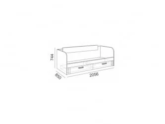 Кровать с ящиками Walker модуль №13