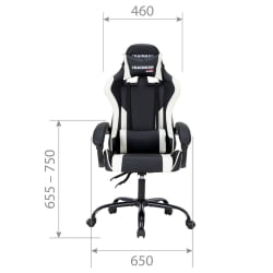 Кресло геймерское CHAIRMAN GAME 41 Черный/белый