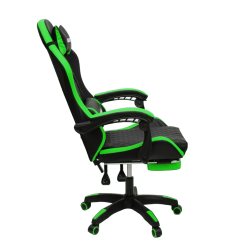 Геймерское кресло 892-1 цвет черный/зеленый с массажем 892-1-black-green-mass