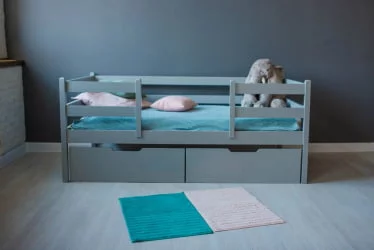 Детская кровать для мальчика RooRoom VK-1с Серая