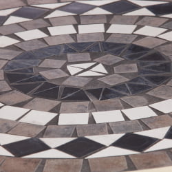 Обеденный стол Secret de Maison ROMEO (mod. PL08-7451RV) металл, 60*72см, белый/плитка калейдоскоп