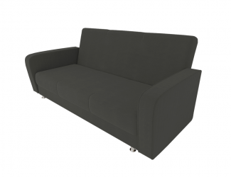 Диван Кристина (Большой диван) (Berhouse) Цвет фасада: Темно серый Велюто 32; Тип: Прямой; Материал фасада: Металл/Велюр