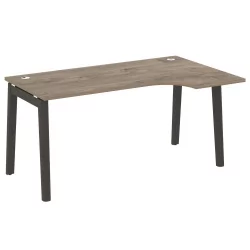 Стол эргономичный левый ONIX WOOD OW.SA-1(R) Тиквуд Темный/Темный