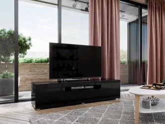 ТВ тумба Бруклин ЛД 685.050.000 Черный глянец