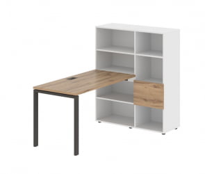 Рабочая станция ЕДИС ЕУРСТ 1113 Дуб Денвер светлый Мокко Белый / EDIS EURST