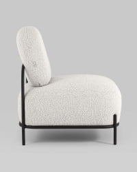 Кресло Стоун 1 ткань букле Молочный