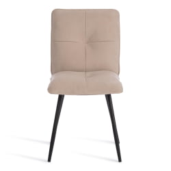 Стул обеденный Sweet флок , 46х55х88, бежевый/черный, 7