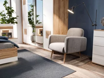 Кресло Уилбер Светло-серое