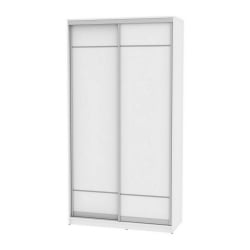 Белый шкаф-купе в прихожую Б-220х120х60-2(Белый-Д7Д7) / B-220х120х60-2(Белый-D7D7)