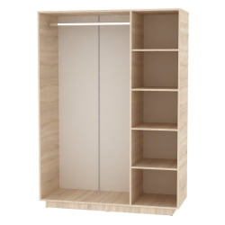 Шкаф распашный Аврора(H22_M)1872х1351х540(ЯШТ-ЯШС)