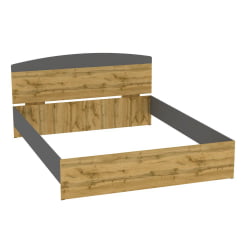 Кровать Алиса(L24)1647х903х2063(ДВ-Графит)