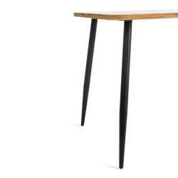 Обеденный стол PLUTO ЛДСП/металл, 120x80x77 см, Дуб вотан/Черный