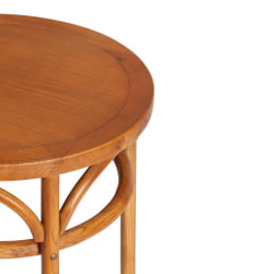 Круглый стол из дерева THONET (mod.T9151) дерево вяз, 60х75 см, Груша (№3)