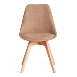 Стул TULIP SOFT (mod. 053V) дерево/пластик/ткань, 49,5 x 54,5 x 84 см, Бежевый (Beige) LY1701-4
