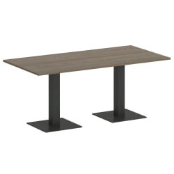 Стол прямоугольный ХОМЕ ОФФИCЕ ВР.СП-5-180.2 Вяз Благородный/Антрацит металл / HOME OFFICE VR.SP-5-180.2