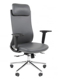 Офисное кресло CHAIRMAN 500 LUX экокожа Серый