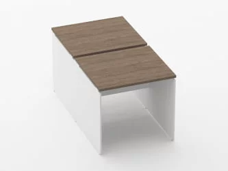 Письменный стол для двоих Deka ЛДСП каркас 75.145.08 Дуб Верцаска/Белый