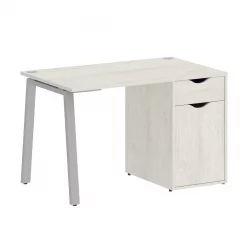 Стол письменный ХОМЕ ОФФИCЕ ВР.СП-3-118.1.А Дуб Наварра/Серый металл / HOME OFFICE VR.SP-3-118.1.A